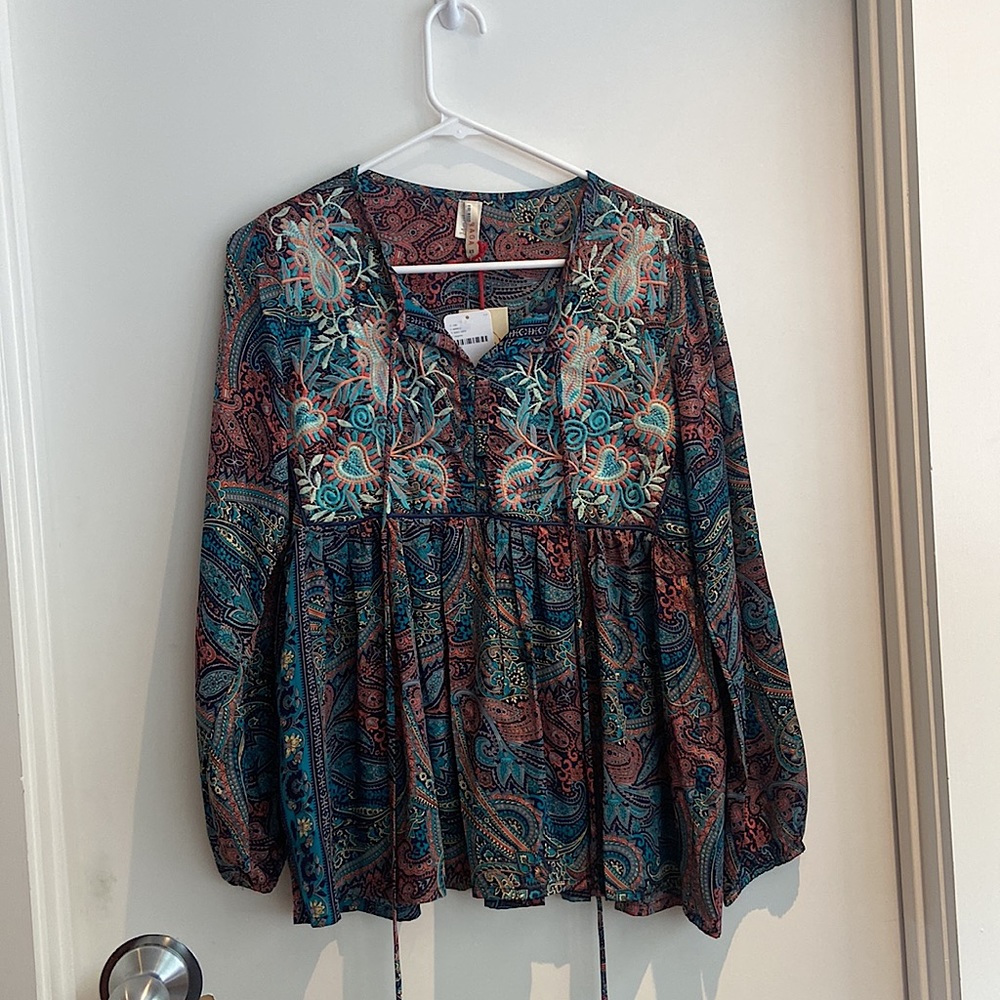 RAGA x free people Mystic Garden Blouse